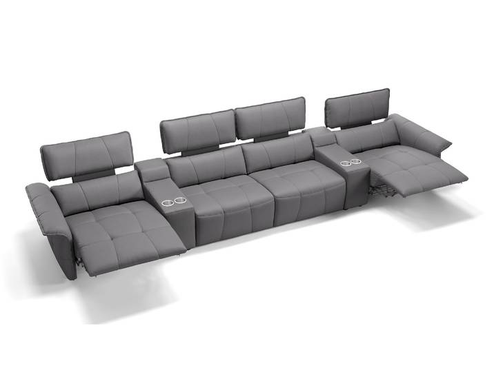 Leder 4-Sitzer Sofa ADRIA Couchgarnitur