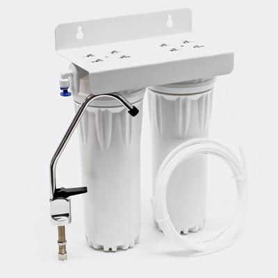 Helloshop26 - Doppelfilter mit Sedimentfilter. Mit 254 mm (10 Zoll) Filterpatronen. 2316047