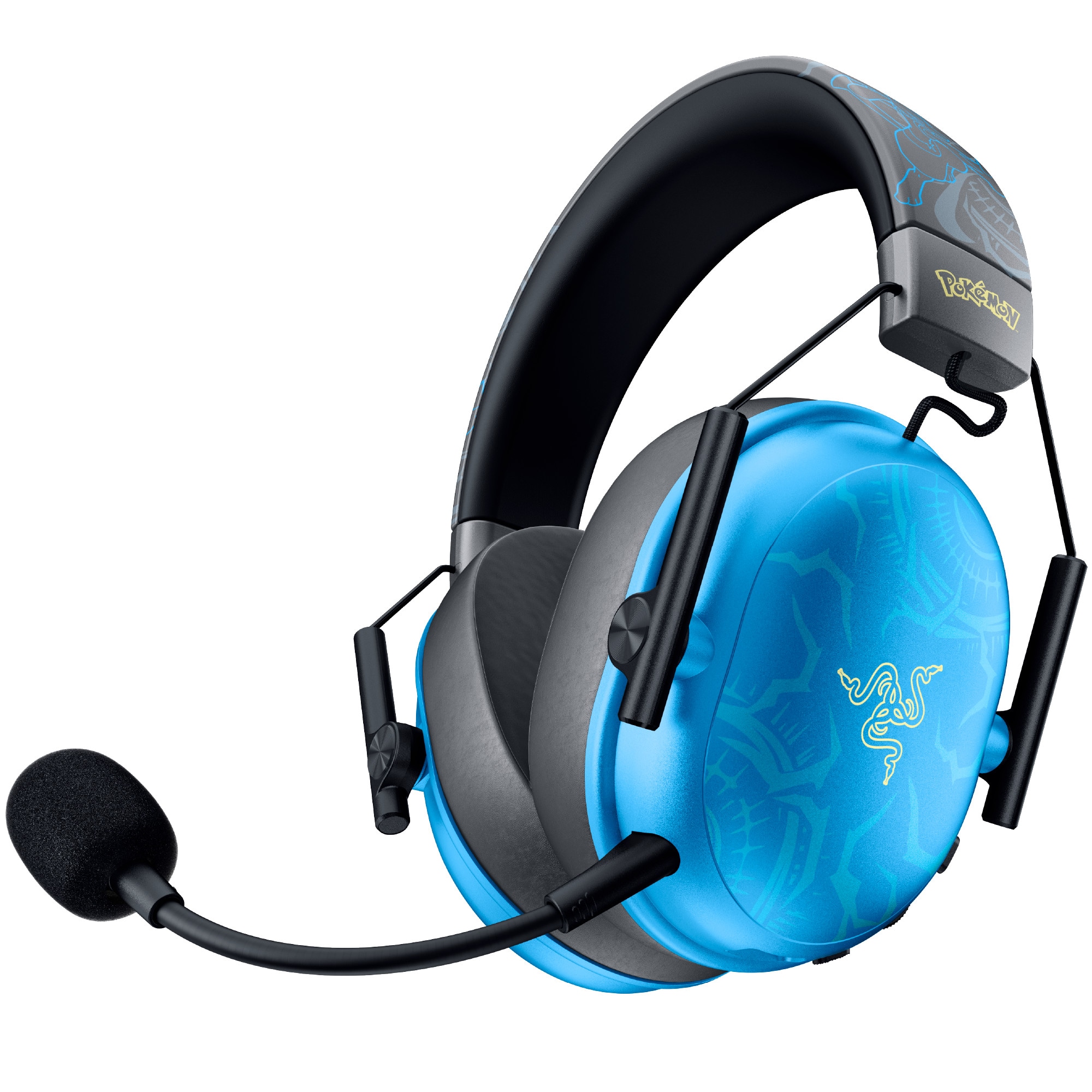 Razer BlackShark V3 X HyperSpeed Lucario Edition Wireless Gaming Headset - Pokémon, 2,4 GHz, Bluetooth, 7.1 Surround Sound