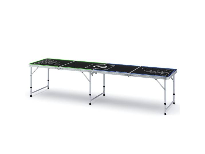 LED Beer-Pong Tisch mit Kühltasche 240 x 60 cm