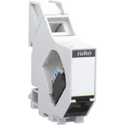 Niko Züblin 650-14578 DIN Schienenmodul mit geschütztem RJ45 Stecker STP Kat. 6A, PoE++ read 65014578