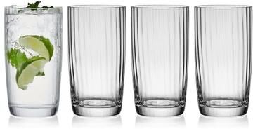 Mikasa Set of 4 Optic High Ball Glasses, 18 Oz