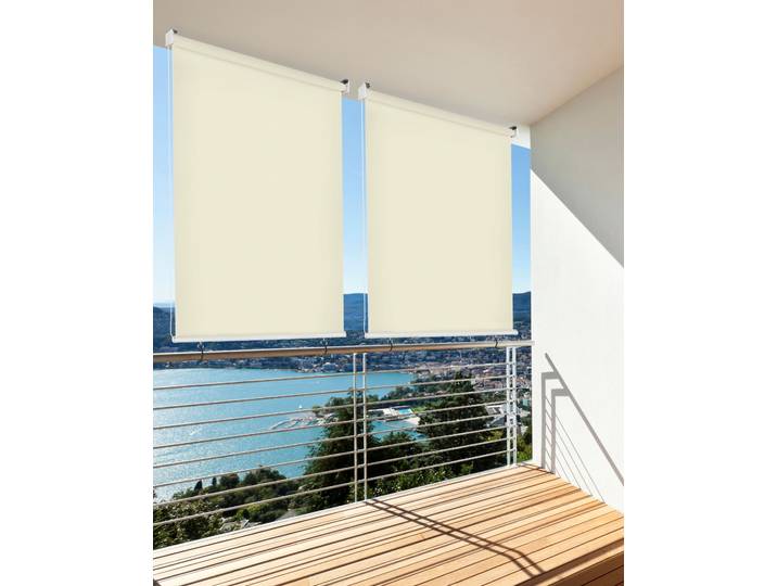 Senkrechtmarkise HECHT INTERNATIONAL, beige, B:100cm L:230cm, Polyester, Polyvinylchlorid (PVC), Markisen, Senkrechtmarkise