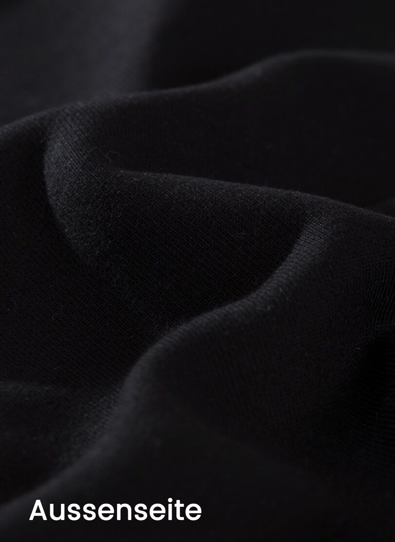 Sweathose TRIGEMA "TRIGEMA Sweathose", Damen, Gr. M, Normalgrössen, schwarz, Sweatware, 70% Baumwolle, 30% Polyester, Hosen Sweathose schwarz M, Normalgrössen