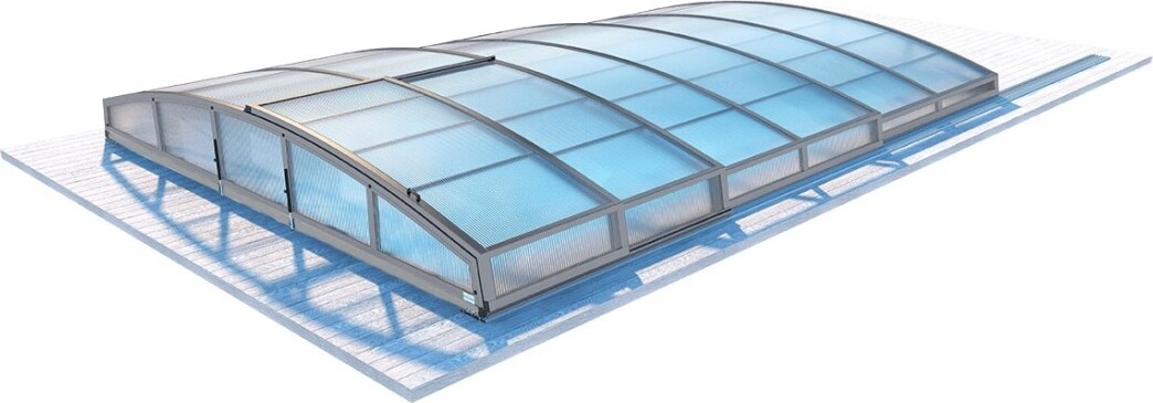 Poolüberdachungen Horizon - 5,95x3,08 m - 8 mm Hohlkammer-Polycarbonat - für pool BAS7305