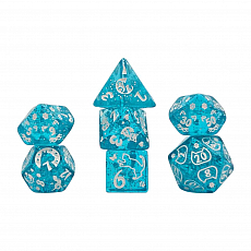 Dice4friends Würfelset Mehrfarbig - Cat Galaxy Blue 300463