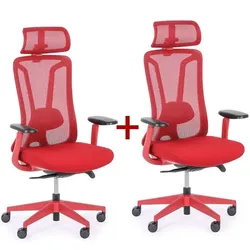 Bürostuhl MIDA 1+1 GRATIS, rot
