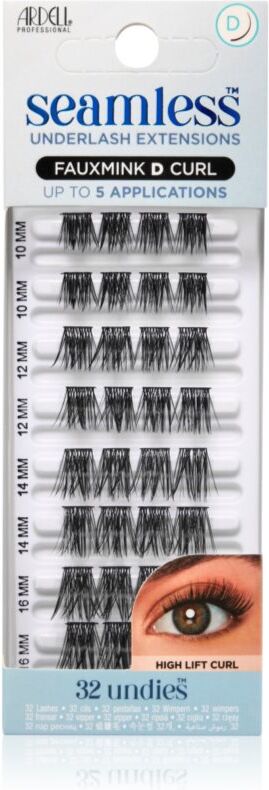 Ardell Seamless Refill Light Modern FauxMink stick-on cluster lashes D Curl 32 pc