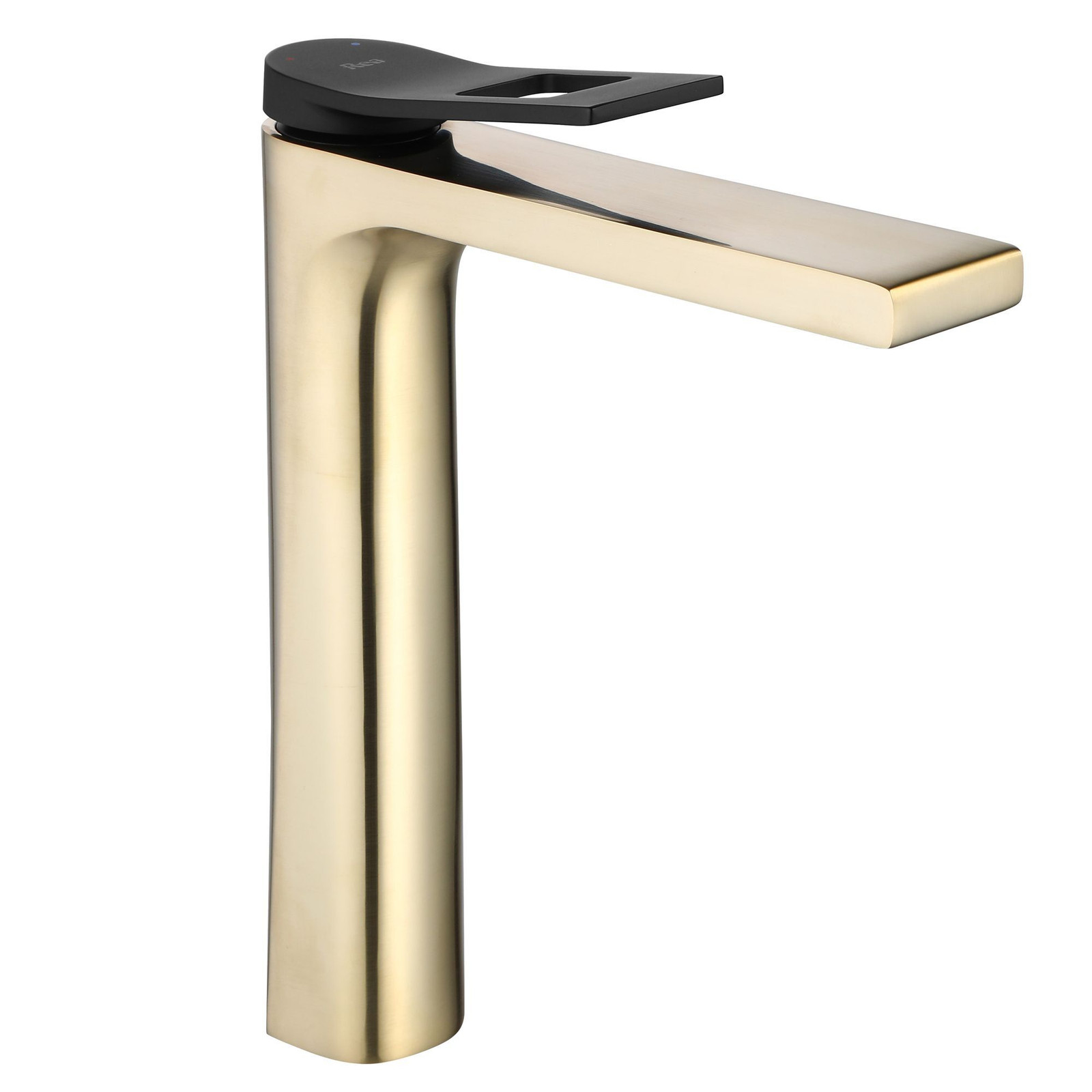 Rea Wastafelkraan Soul Black/gold Brush High