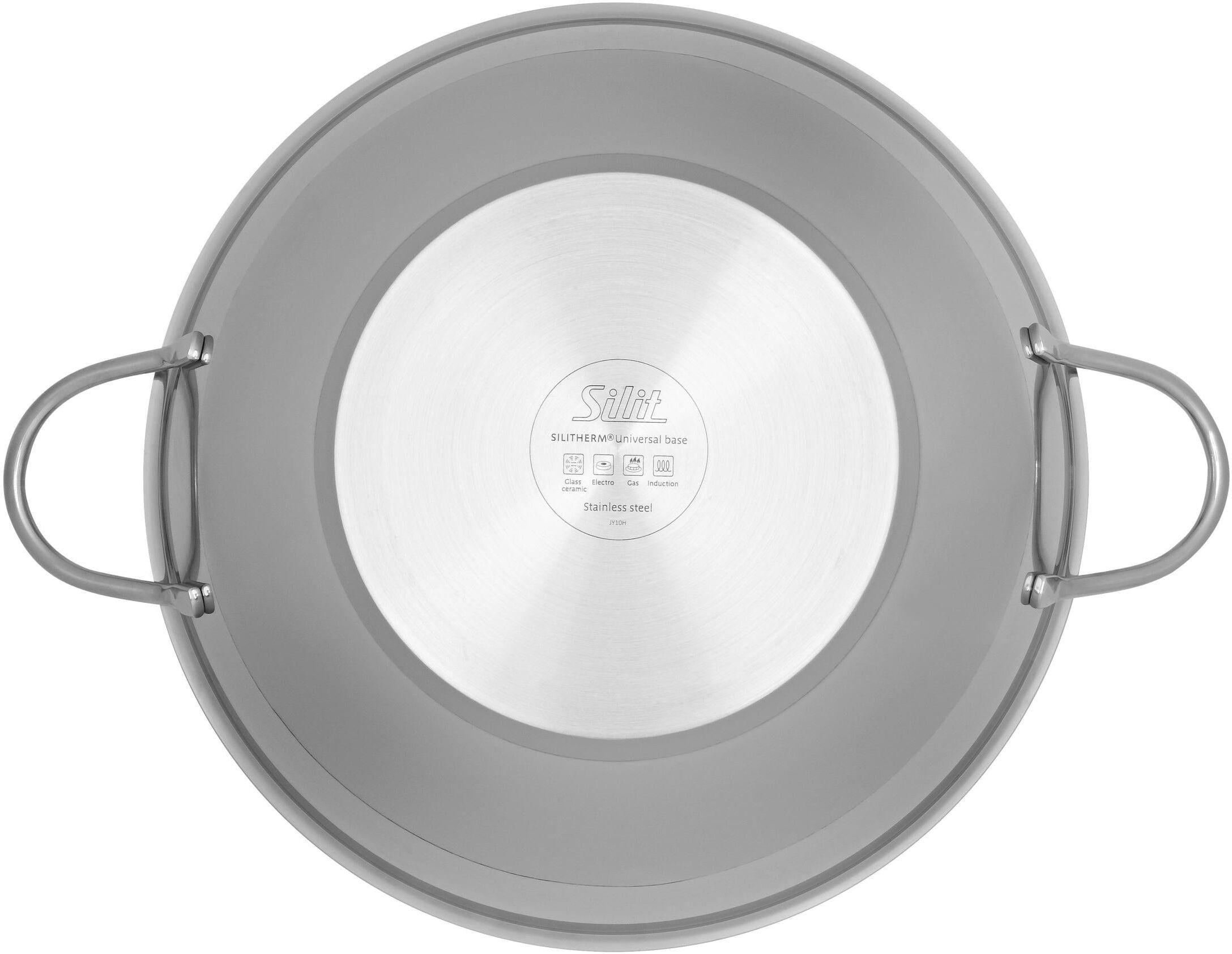 Wok SILIT "Wok-Pfanne", silber (silberfarben), Ø:32cm, Pfannen, Wok silberfarben Ø 32cm