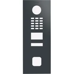 DoorBird D2101FV EKEY sLine Frontblende Anthrazitgrau, Edelstahl, pulverbeschichtet, seidenmatt