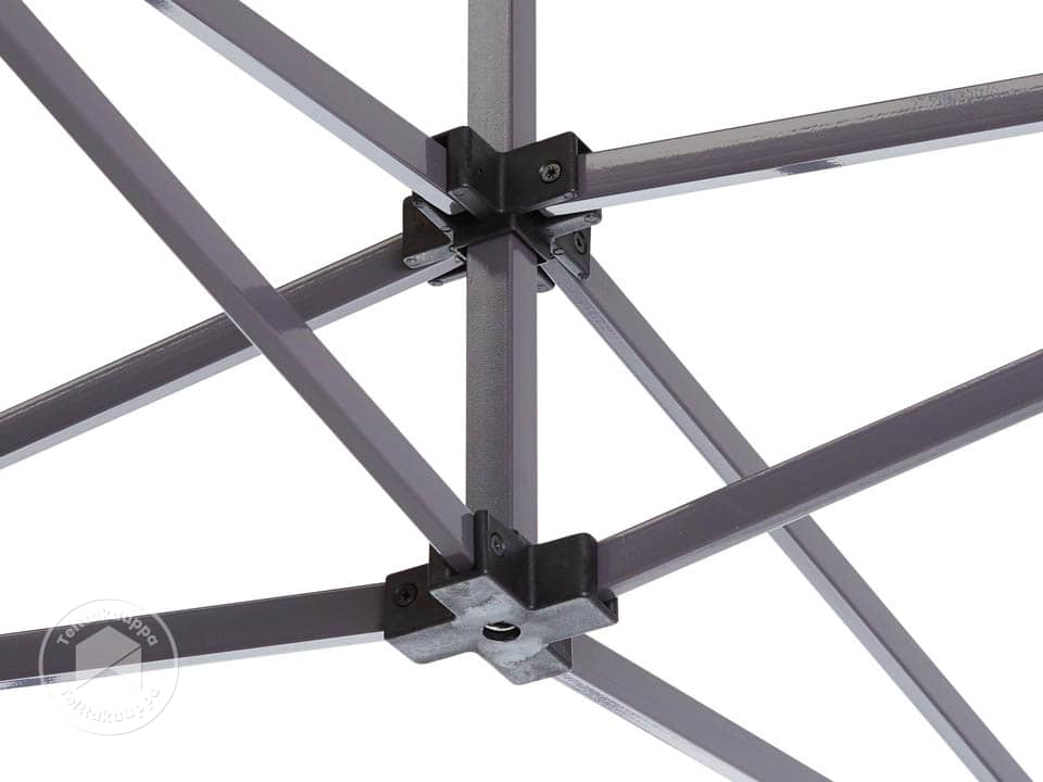 TOOLPORT 3x3m Teräs pop-up teltta, sis. 4 sivuseinää, musta - (600108)