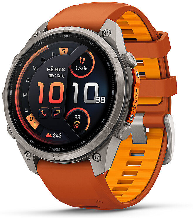 Garmin GPS-Multisport-Smartwatch Fenix 9 Pro InReach Orange/Spark Orange 47mm orange B