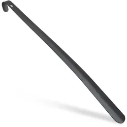 Relaxdays Schuhlöffel Metall schwarz Schwarz