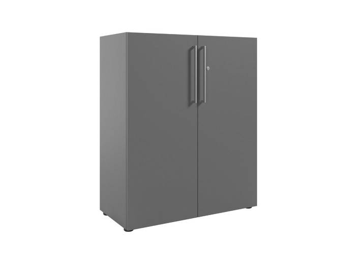Novel Kommode Colorado, Grau, Kunststoff, 2 Fächer, 89.8x110x42.9 cm, Beimöbel erhältlich, stehend, in verschiedenen Holzdekoren erhältlich, Wohnzimmer, Kommoden & Sideboards, Kommoden