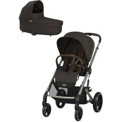 Cybex Balios S Lux Kinderwagen inkl. Babywanne / 2in1 Kombikinderwagen, Farbe: Seashell Beige