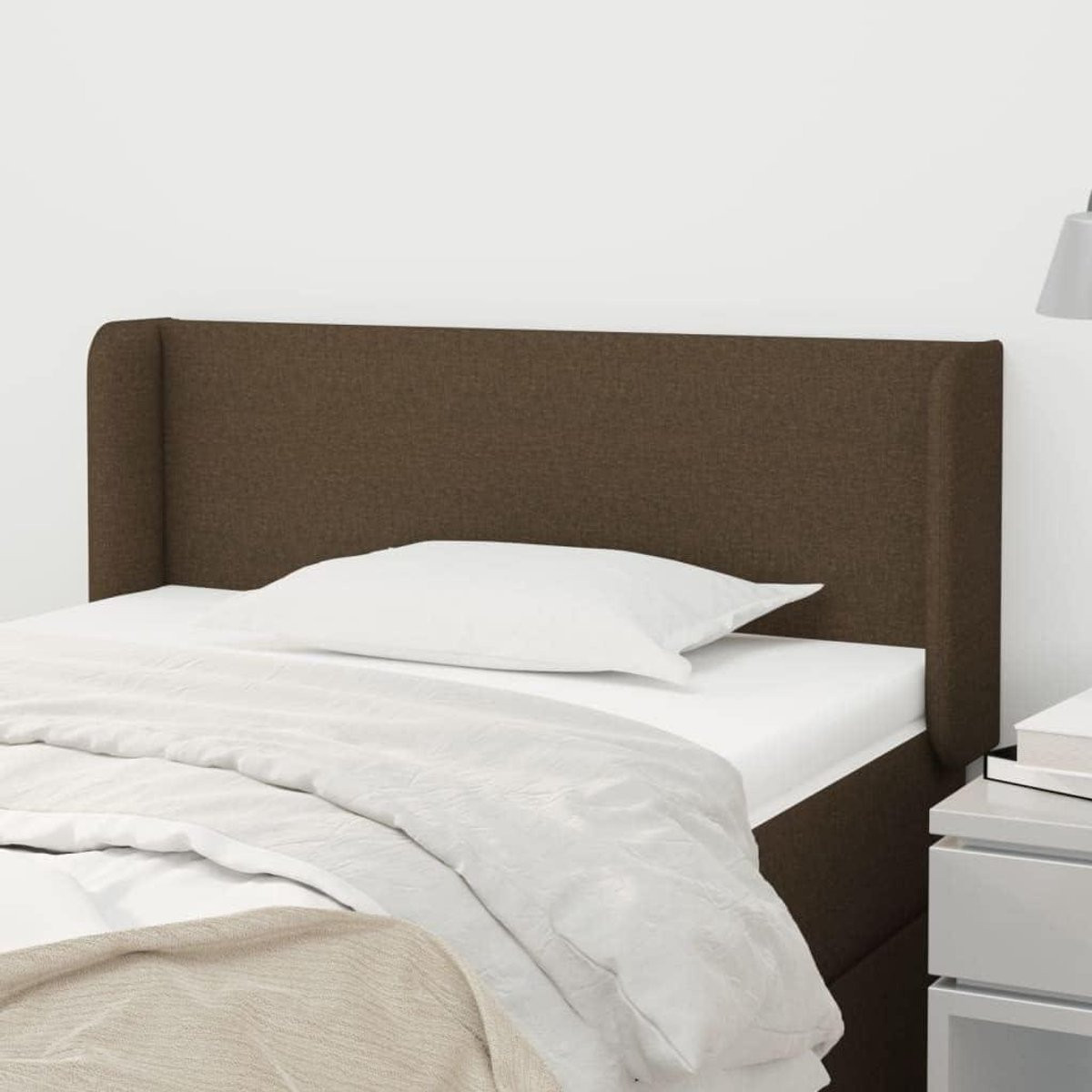 Bedachterwand Hoofdeinde met oren Donkerbruin - 103 x 78 cm