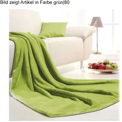 Kuscheldecke Memphis grün Mikrofaser 150 x 200 cm