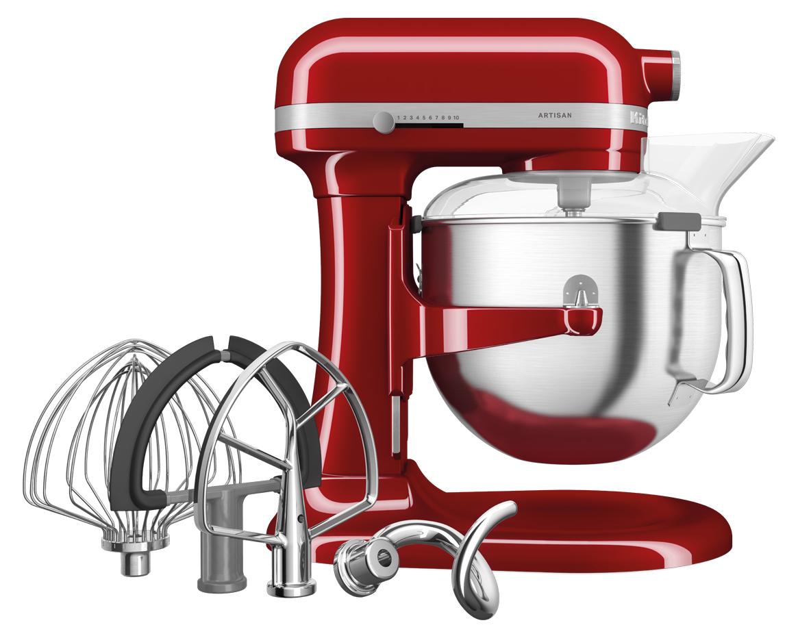 KitchenAid 5KSM70SHXEER Standmixer 375 W Grau, Rot, Edelstahl