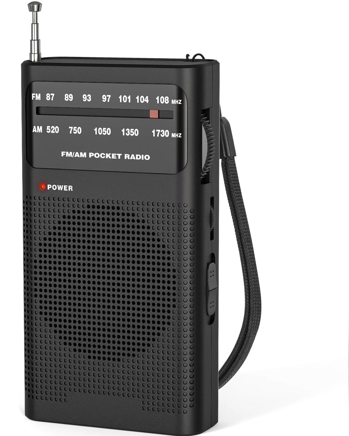 Lustrens Kleine draagbare radio met FM/AM ontvangst