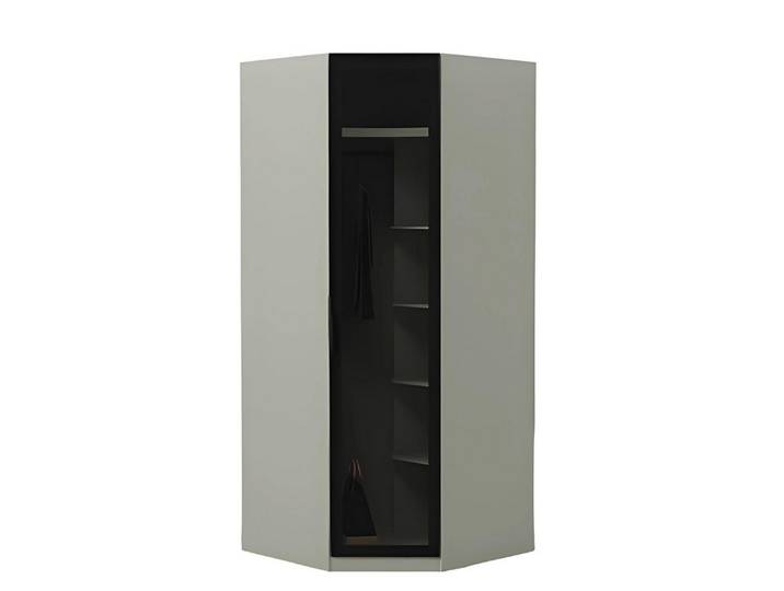 Xlmoebel Eckschrank Eckschrank mit Glasschiebetüren und modernem Design (Eckschrank) Hergestellt in Europa