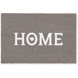 FUSSMATTE Startseite - Text - Taupe Fußabtreter 90x60 cm