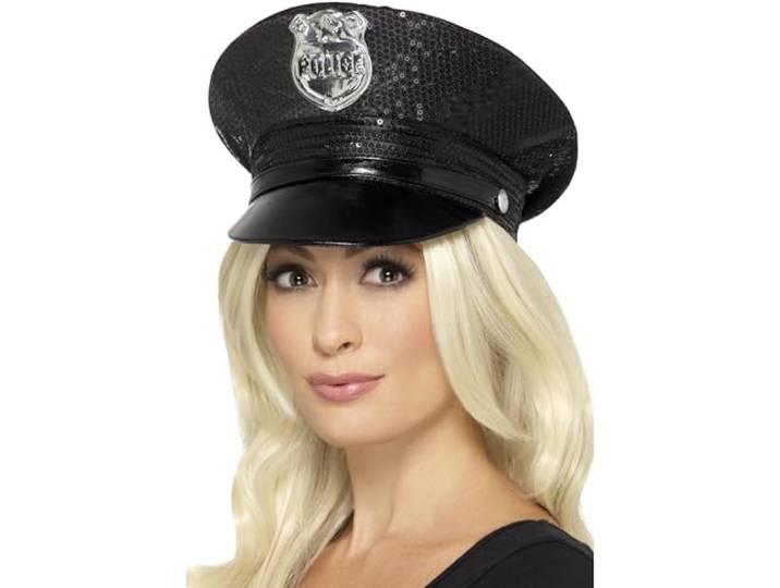 Fever Sequin Police Hat