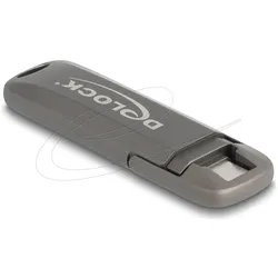 Delock USB 20 Gbps USB-C Speicherstick 256 GB, Lesegeschwind (256 GB, USB-C), USB Stick, Grau