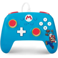 Wired Basic Controller Nintendo Switch - Brick Breaker Mario (Switch, Switch OLED), Gaming Controller, Blau