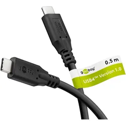 goobay USB4 Kabel 240W 0,5m schwarz