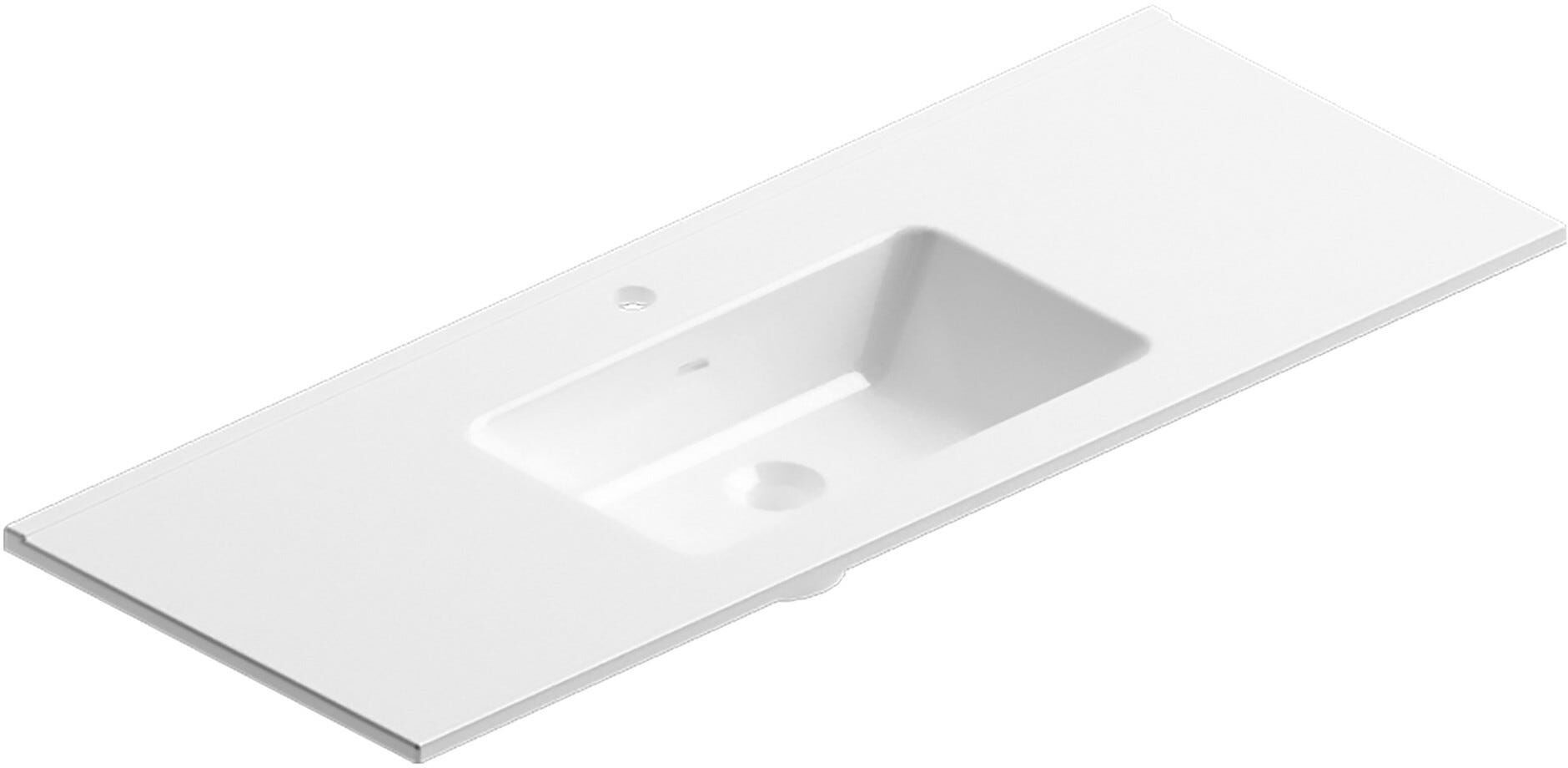 Tecnomat LAVABO DA INCASSO MODUL IN CERAMICA BIANCO 1 VASCA 121x46x1,6 cm (LxPxH)
