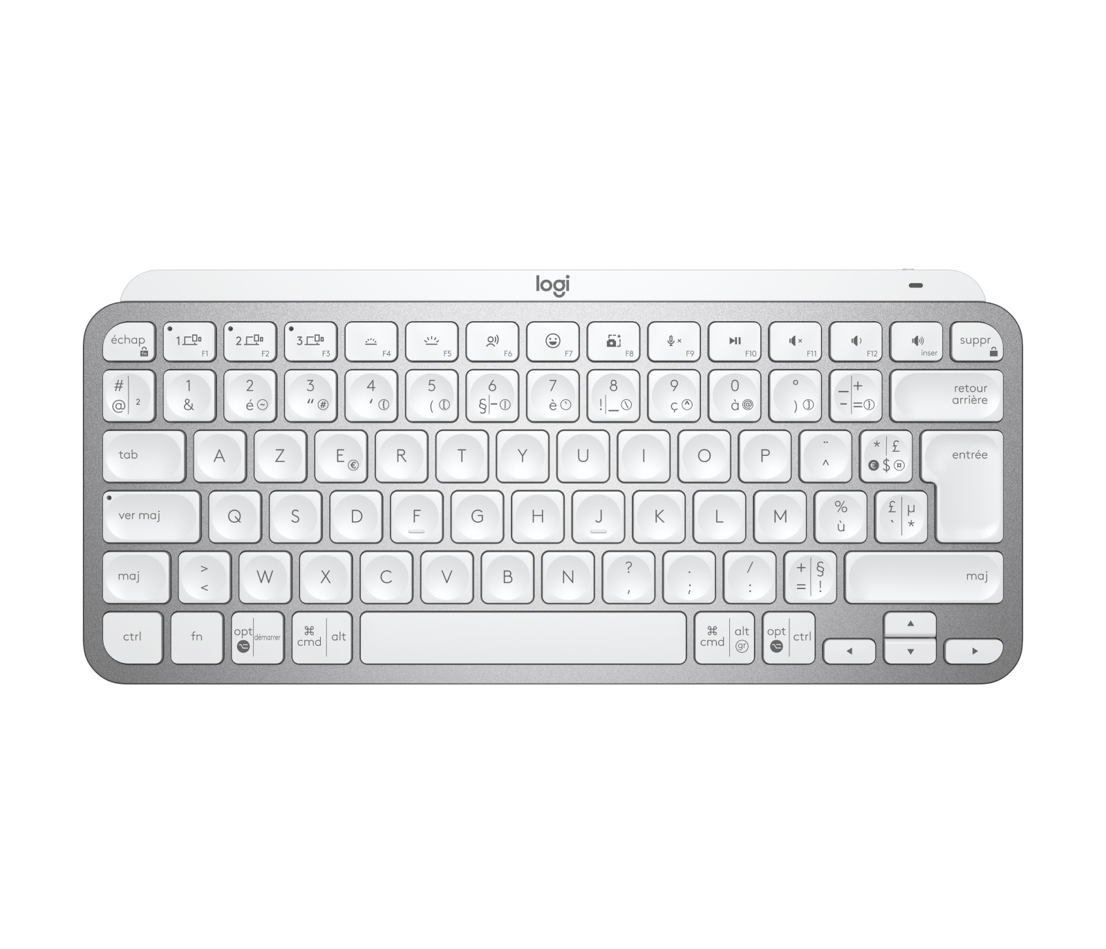 Logitech MX Keys Mini Business toetsenbord, lichtgrijs (FR-layout)