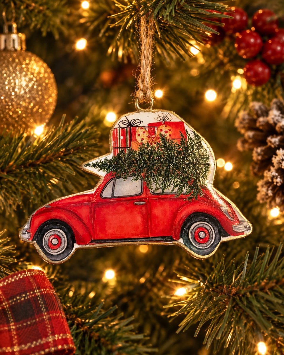 Kersthanger Auto voor Kerstboom Decoratie