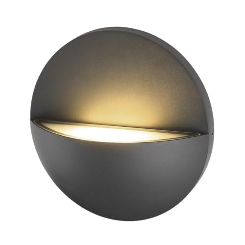 SLV Led muurspot Lid II enkel in zwart of grijs