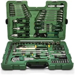 SATA, Werkzeugkoffer, 104 Tlg. 1/4", 1/2" Werkzeugsatz, metrisch (104 Teile)