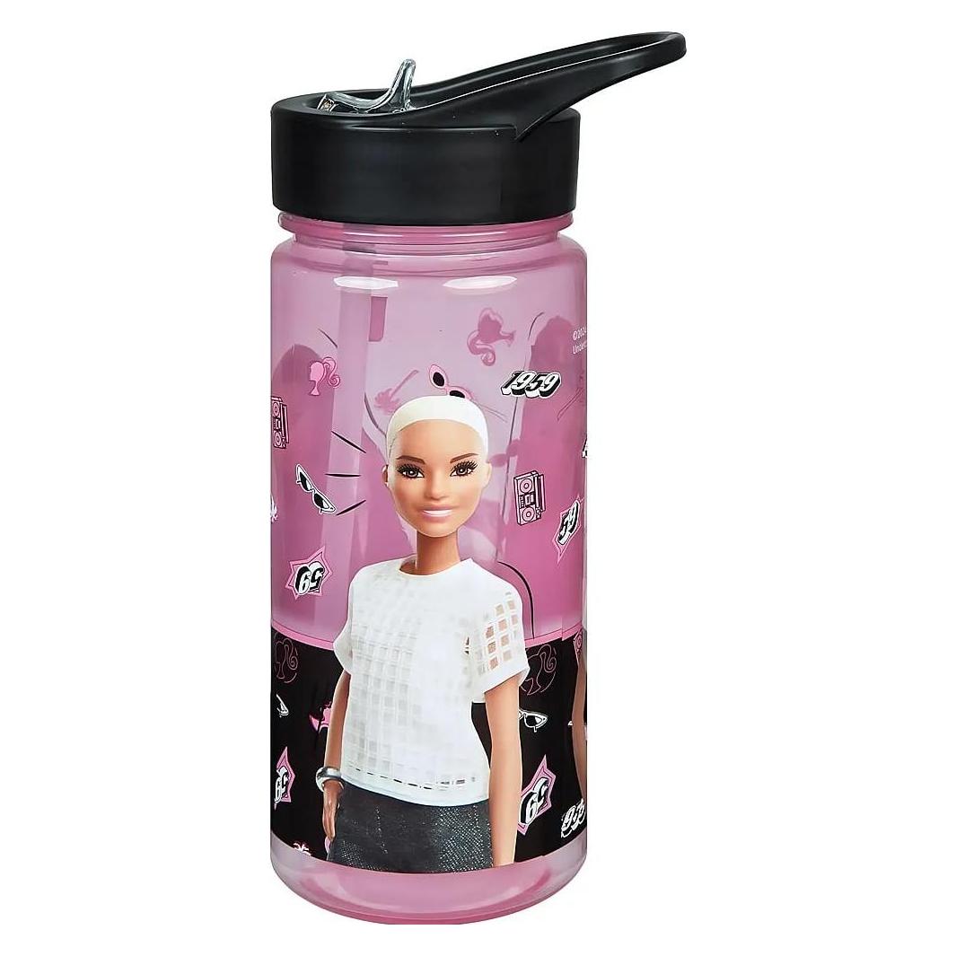 Scooli Trinkflasche Barbie 500 ml, Rosa/Schwarz (0.50 l) (BABI9913)