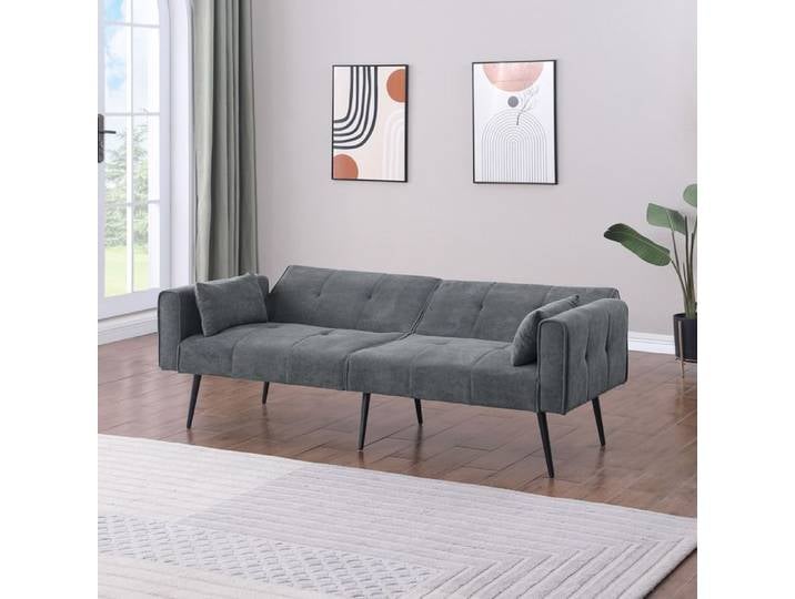 BEL Canapé-lit convertible et pliant dossier réglable futon confortable idéal pour salon chambre et petits espaces