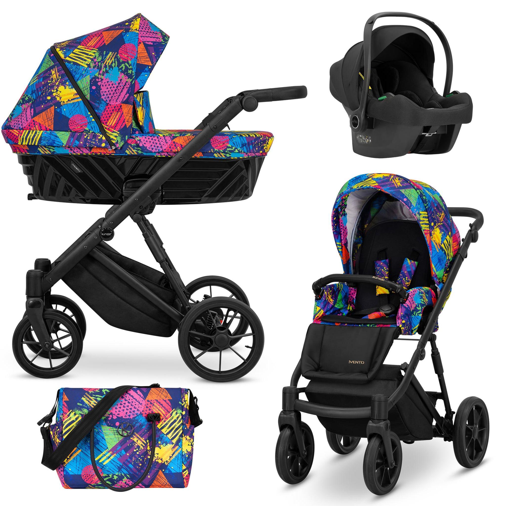 Kinderwagen Kunert Ivento 3in1 - Farbe: Colors Impresion