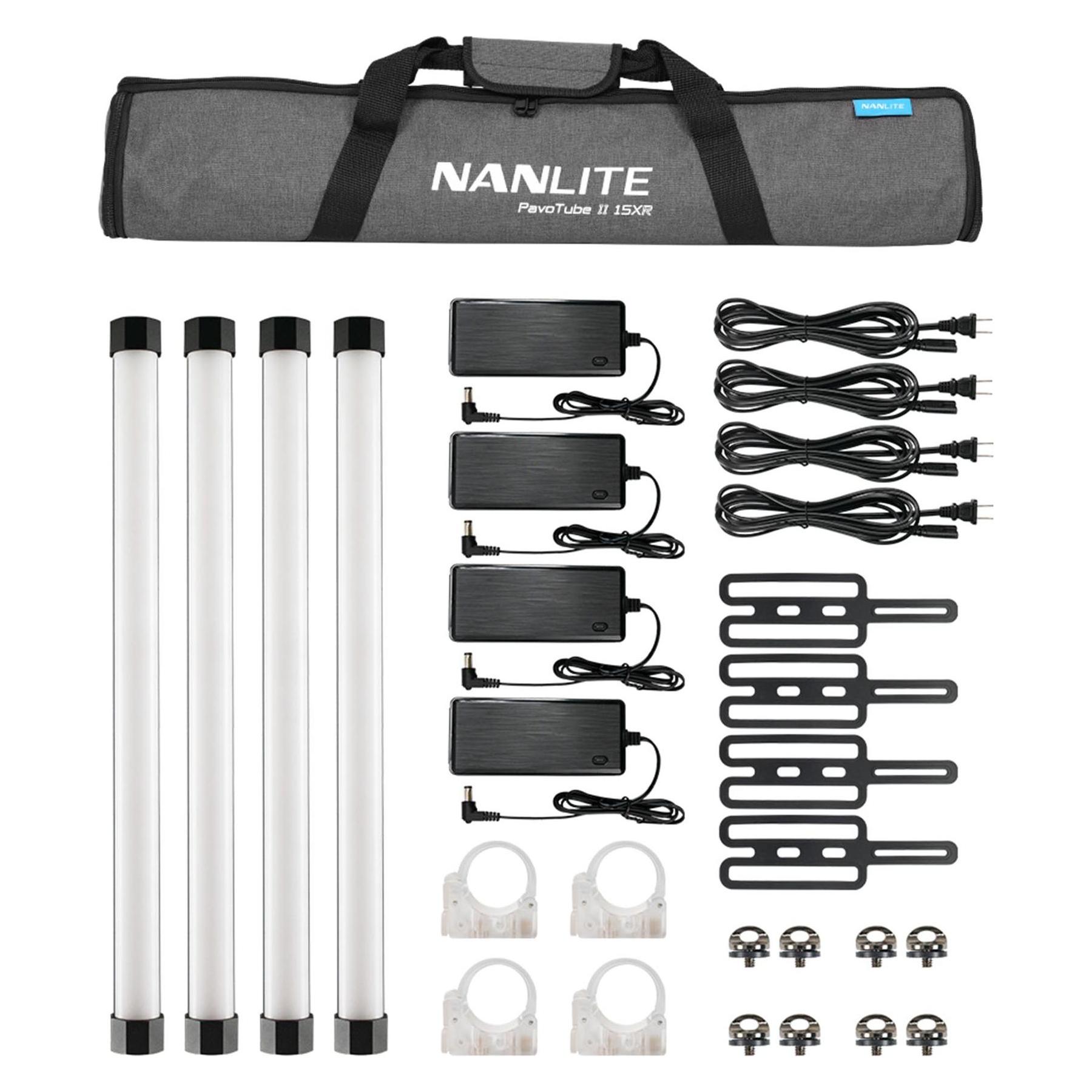 Nanlite Pavotube II 15XR 4KIT (Stableuchte, Studioleuchte, Videoleuchte) (15-2028-4KIT)
