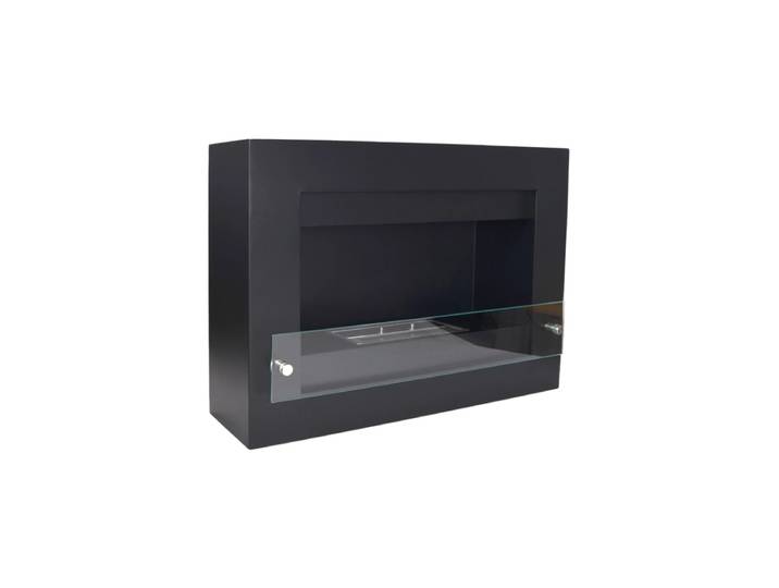 Design Bioethanol Wandkamin „Nebraska“, schwarz CACHFIRES