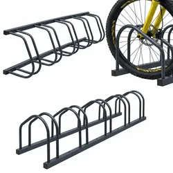 Relaxdays Fahrradständer für Boden und Wandmontage Anthrazit