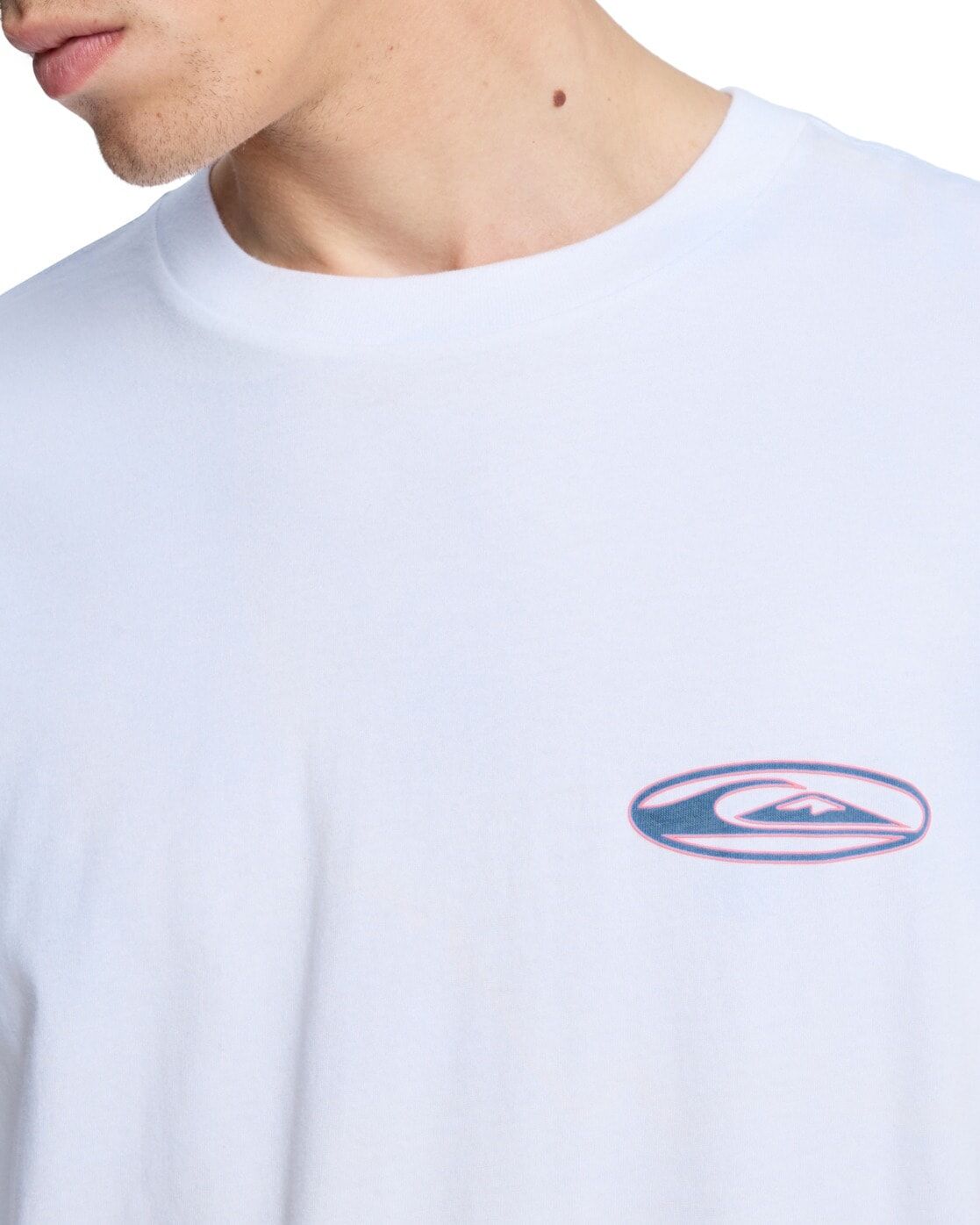 T-Shirt QUIKSILVER "Quikglobe", Herren, Gr. M, weiß, Obermaterial: 100% Baumwolle., Shirts T-Shirt