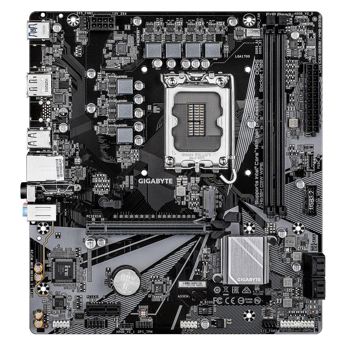Gigabyte H610M D3W WF6 (H610,S1700,mATX,DDR5 (LGA 1700, Intel H610, mATX) (H610M D3W WF6)