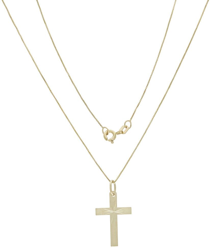 Kette mit Anhänger FIRETTI "Schmuck Geschenk Gold 333 Halsschmuck Halskette Goldkette Venezianer", gold (gelbgoldfarben), Halsketten, Damen, Gelbgold 333, L: 45, Kette mit Anhänger