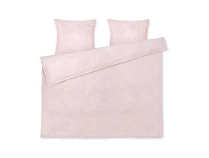Juna Ensemble de lit Monochrome Lines 220x220 cm Rose-blanc