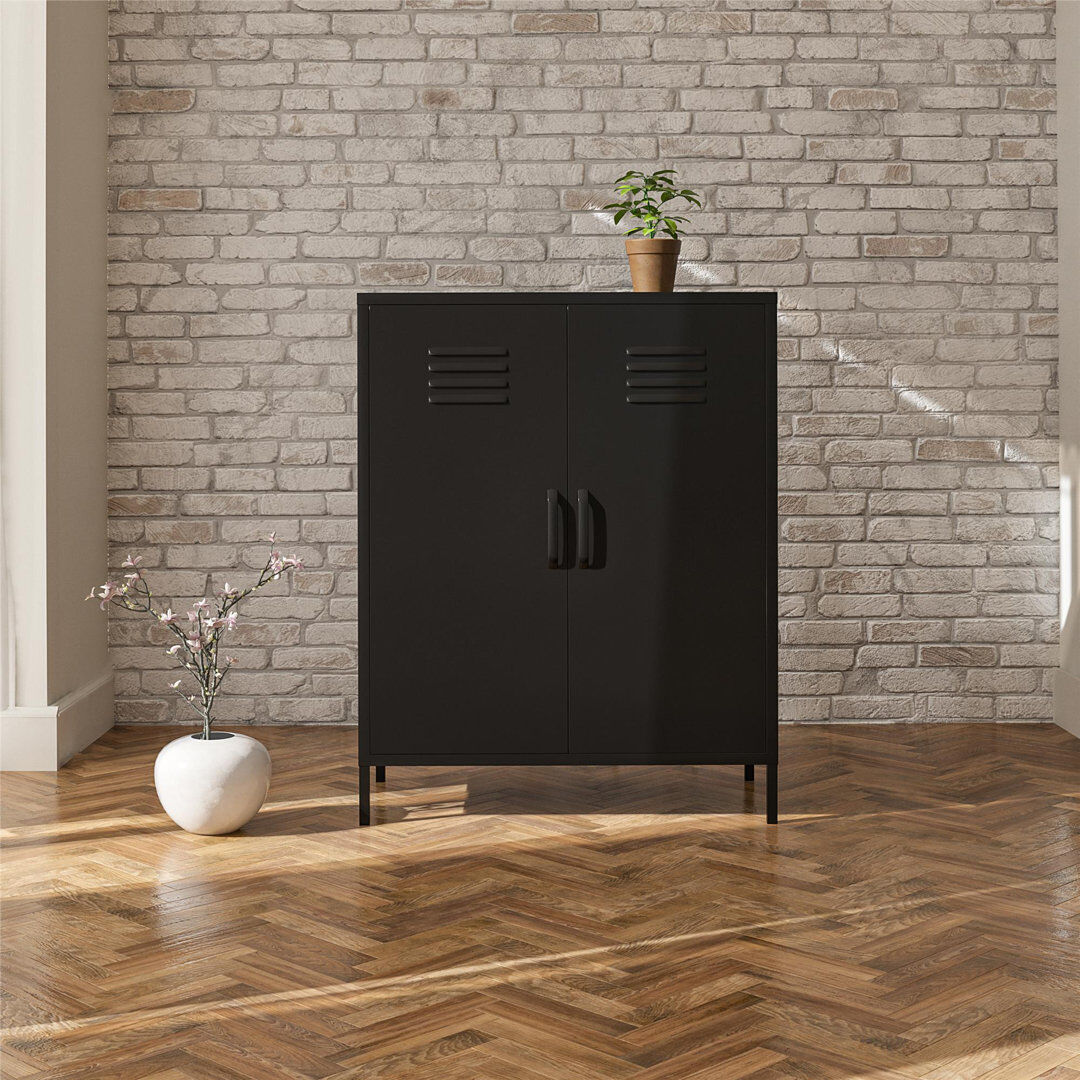 17 Stories Armi 80cm Sideboard Black 102cm H X 80cm W X 40cm D