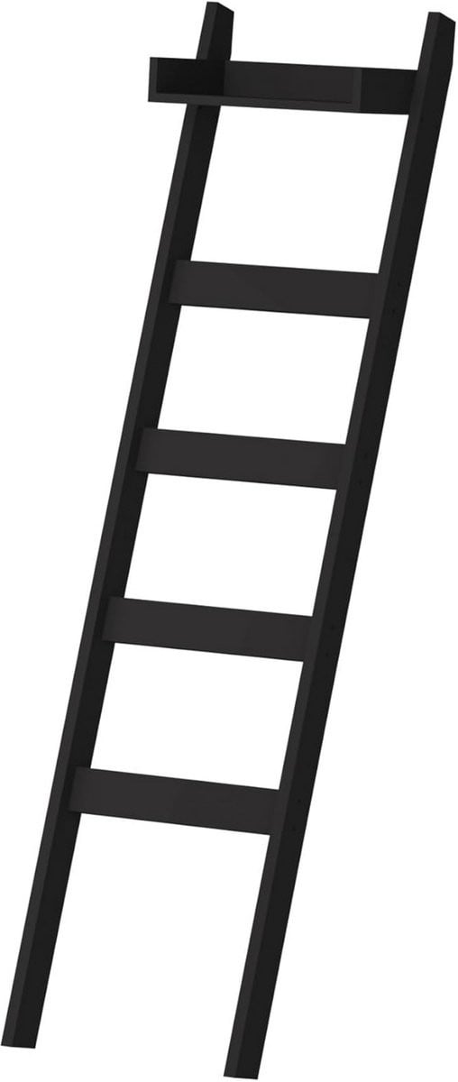 Decoratieve Dekenladder met 5-laags opbergsysteem voor de woonkamer, slaapkamer of badkamer, Hoogte: 165,6 cm