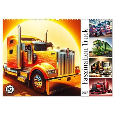 Faszination Truck: KI-Designs von Lack und Leistung (Wandkalender 2027 DIN A2 quer), CALVENDO Monatskalender
