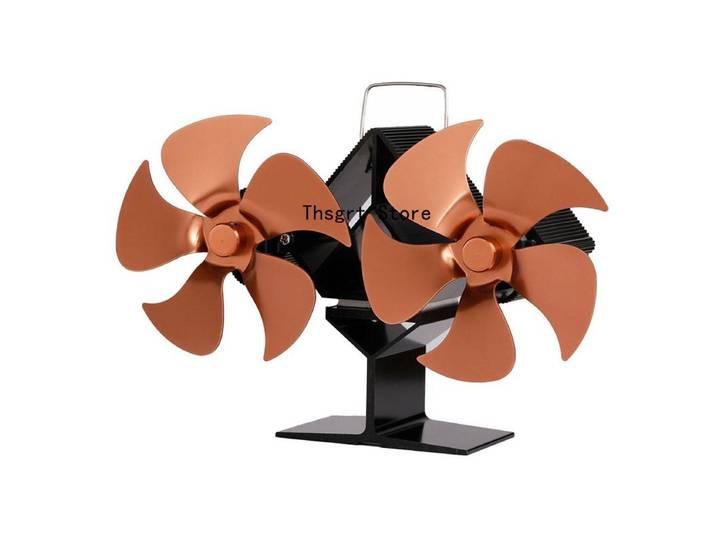 Nouveau Mini ventilateur de poêle à puissance thermique petit ventilateur à 8 pales ventilateur silencieux écologique Distribution de chaleur efficace à la maison