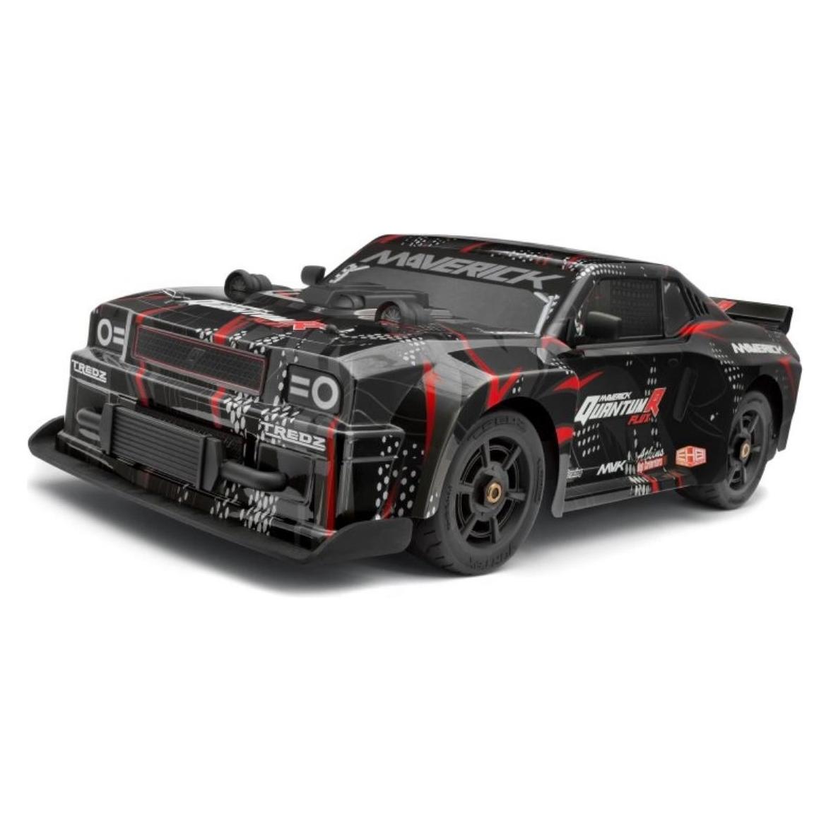 Maverick QuantumR Muscle Car Body - Black/Red (MV150352)